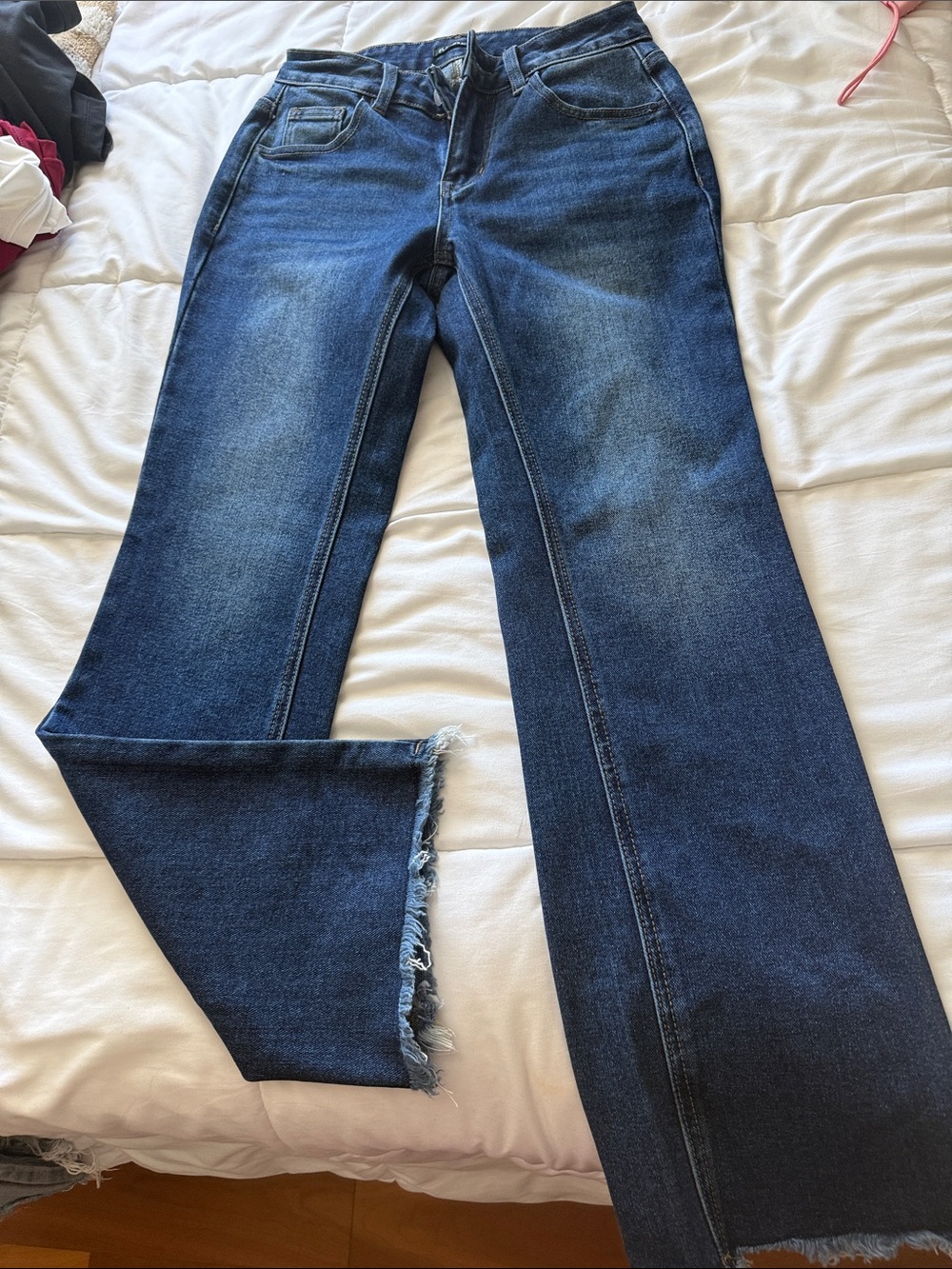 Women’s Dark Blue Straight-Leg Jeans - Classic Denim